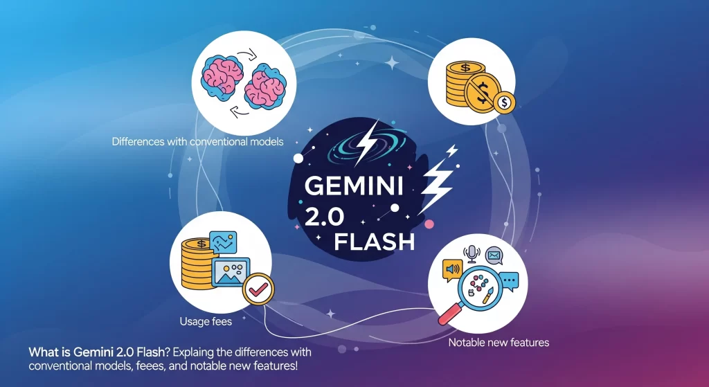 Gemini 2.0 Flashとは？従来モデルとの違いや利用料金、注目の新機能などを解説！