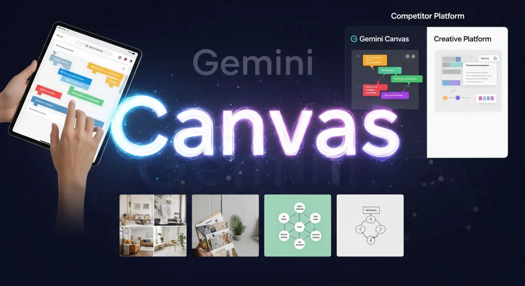 Gemini「Canvas」機能のすべて：使い方から競合比較、実践事例まで徹底解説